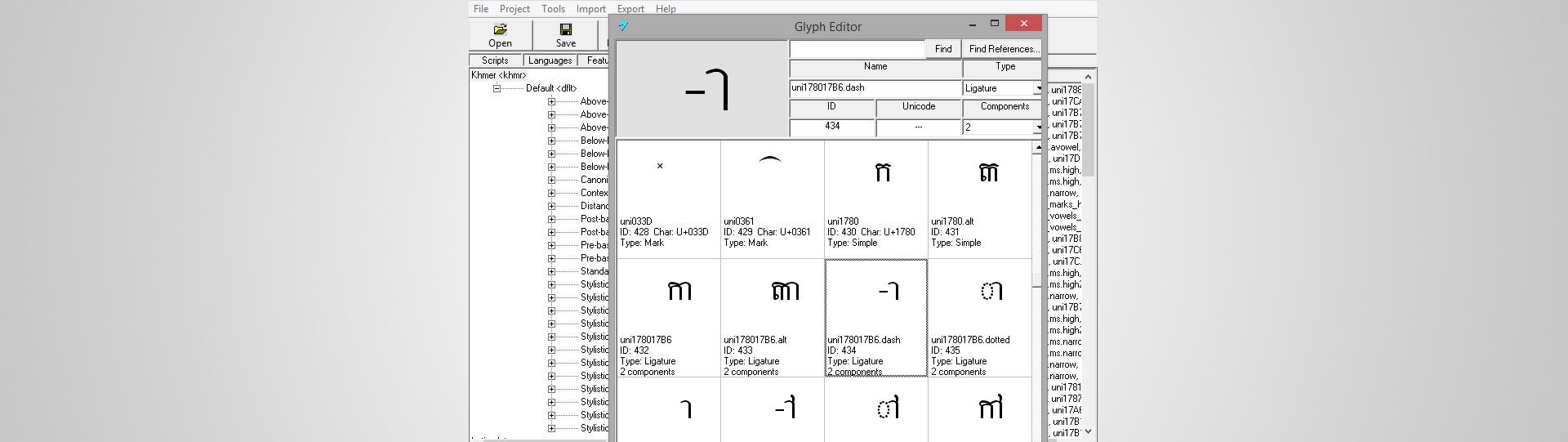 How to Create a New Khmer Unicode Font